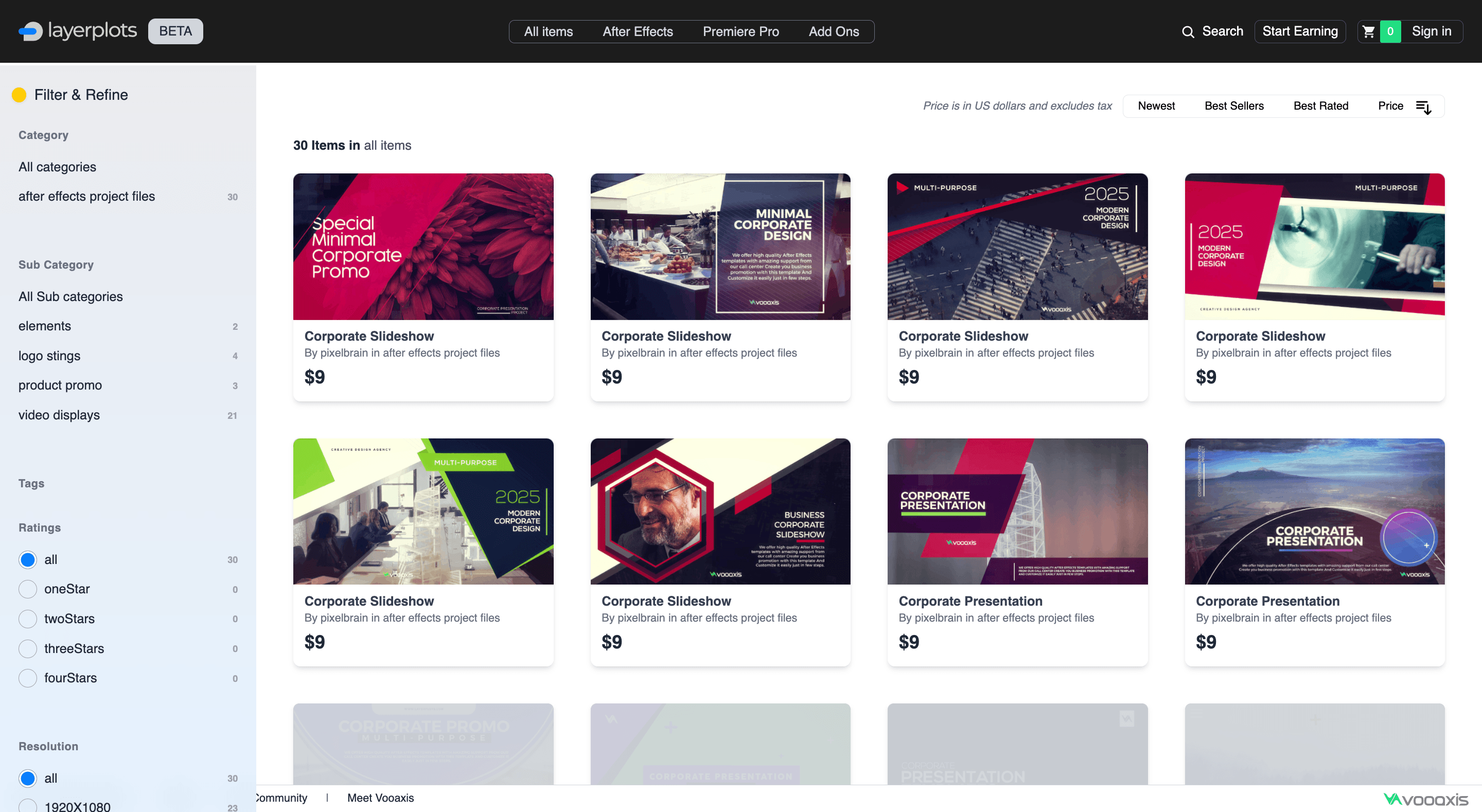 Screenshot of the landing page of motionridge.com